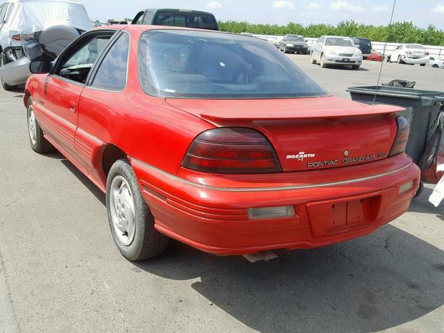 1G2NE15M5SM622019 - 1995 PONTIAC GRAND AM S RED photo 3