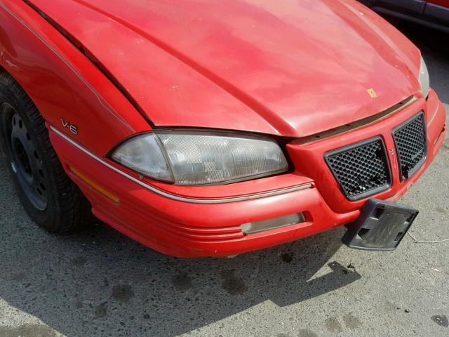 1G2NE15M5SM622019 - 1995 PONTIAC GRAND AM S RED photo 9