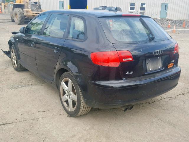 WAUHF78P06A046729 - 2006 AUDI A3 2 BLACK photo 3