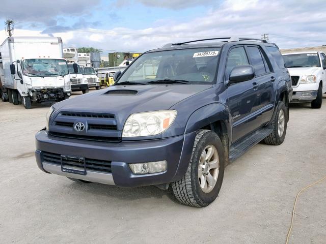 JTEZU14R748012174 - 2004 TOYOTA 4RUNNER SR BLUE photo 2