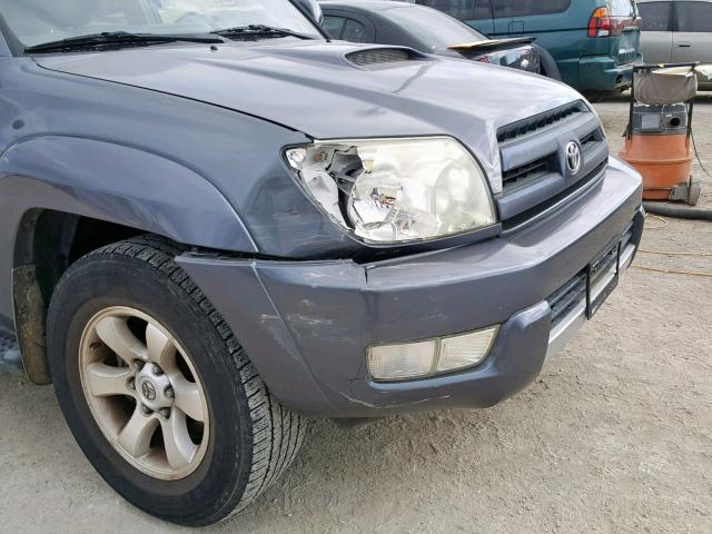 JTEZU14R748012174 - 2004 TOYOTA 4RUNNER SR BLUE photo 9