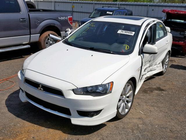 JA3AU86W79U012945 - 2009 MITSUBISHI LANCER GTS WHITE photo 2