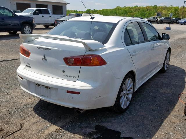 JA3AU86W79U012945 - 2009 MITSUBISHI LANCER GTS WHITE photo 4