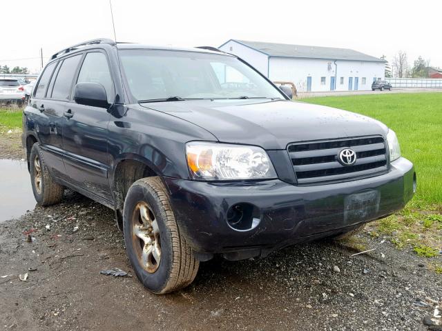 JTEHD21A160045589 - 2006 TOYOTA HIGHLANDER BLACK photo 1