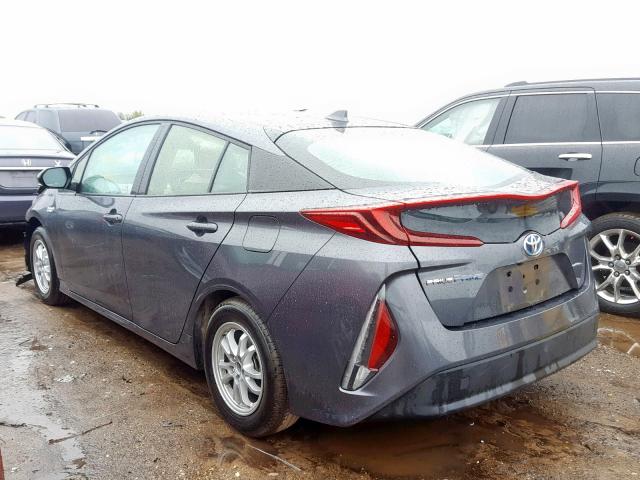 JTDKARFP9J3073205 - 2018 TOYOTA PRIUS PRIM 灰色 照片 3