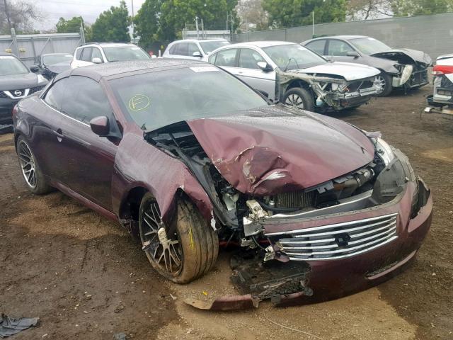 JNKCV66E19M721579 - 2009 INFINITI G37 BASE MAROON photo 1