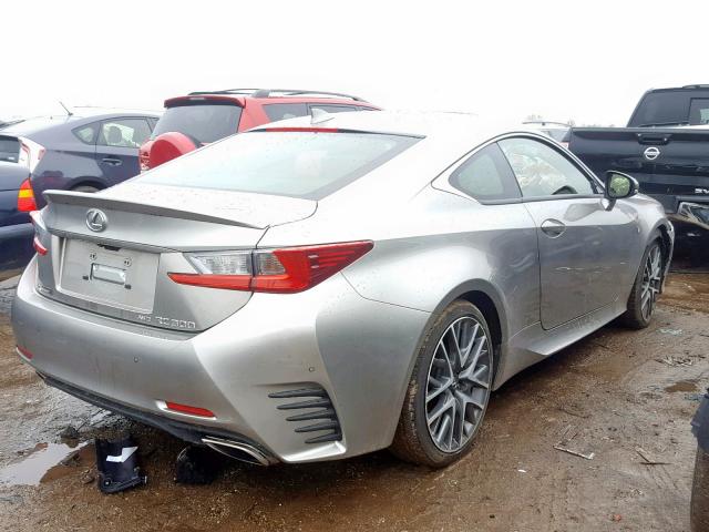 JTHSM5BC4H5003031 - 2017 LEXUS RC 300 SILVER photo 4