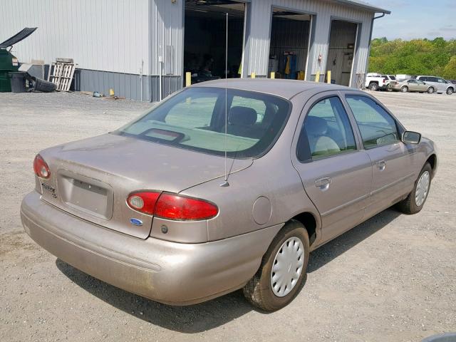 3FALP6535TM112041 - 1996 FORD CONTOUR GL BEIGE photo 4