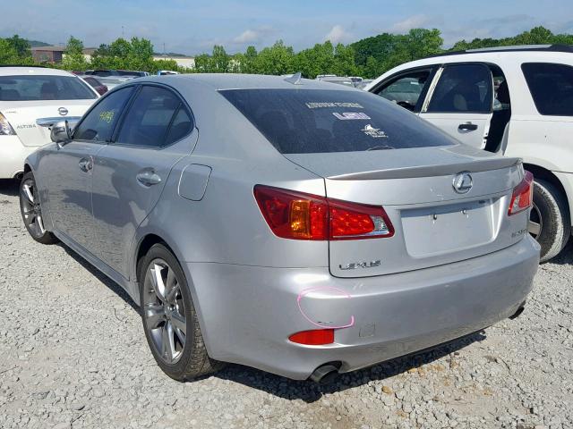 JTHBF5C21A5114125 - 2010 LEXUS IS 250 SILVER photo 3