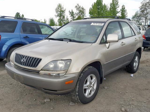 JT6HF10U9Y0104029 - 2000 LEXUS RX 300 TAN photo 2