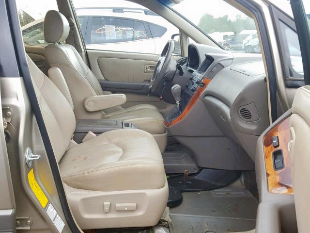 JT6HF10U9Y0104029 - 2000 LEXUS RX 300 TAN photo 5