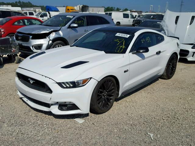 1FA6P8CF8H5291548 - 2017 FORD MUSTANG GT WHITE photo 2