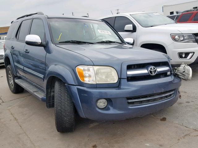 5TDZT38A07S287800 - 2007 TOYOTA SEQUOIA LI BLUE photo 1