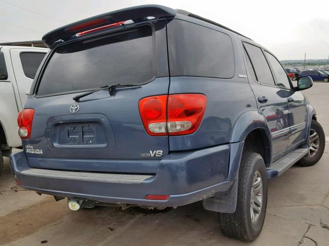 5TDZT38A07S287800 - 2007 TOYOTA SEQUOIA LI BLUE photo 4