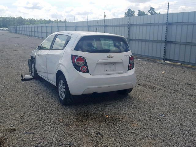1G1JA6SH6C4143063 - 2012 CHEVROLET SONIC LS WHITE photo 3