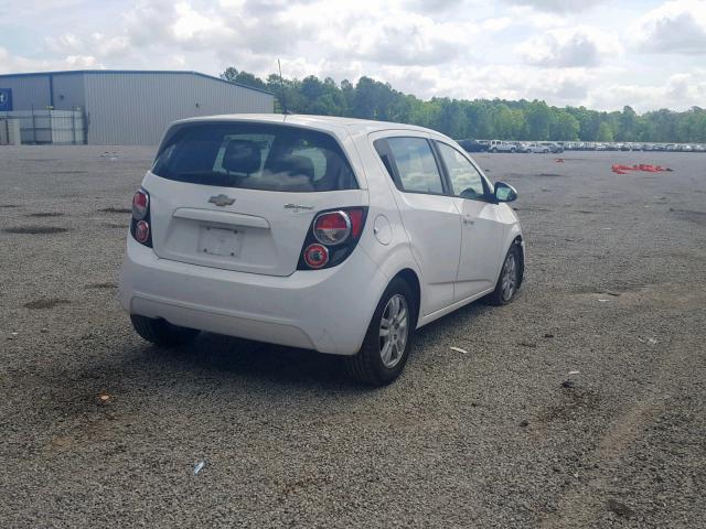 1G1JA6SH6C4143063 - 2012 CHEVROLET SONIC LS WHITE photo 4