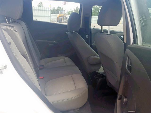 1G1JA6SH6C4143063 - 2012 CHEVROLET SONIC LS WHITE photo 6