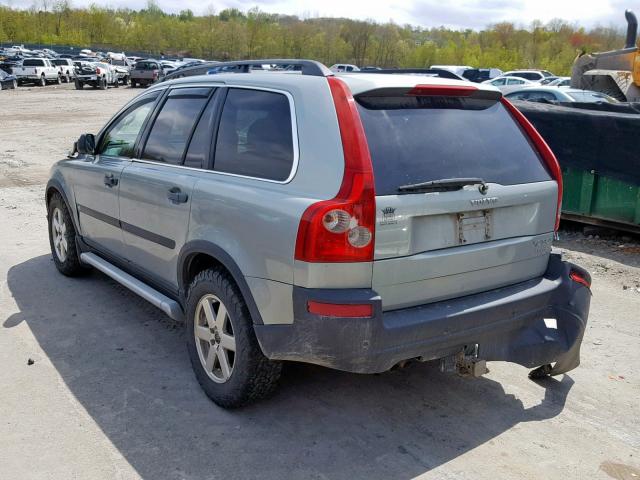 YV1CM91H141046960 - 2004 VOLVO XC90 T6 SILVER photo 3