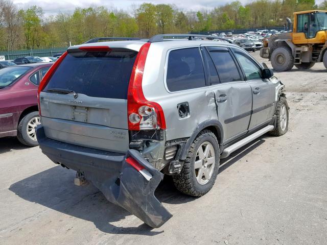 YV1CM91H141046960 - 2004 VOLVO XC90 T6 SILVER photo 4