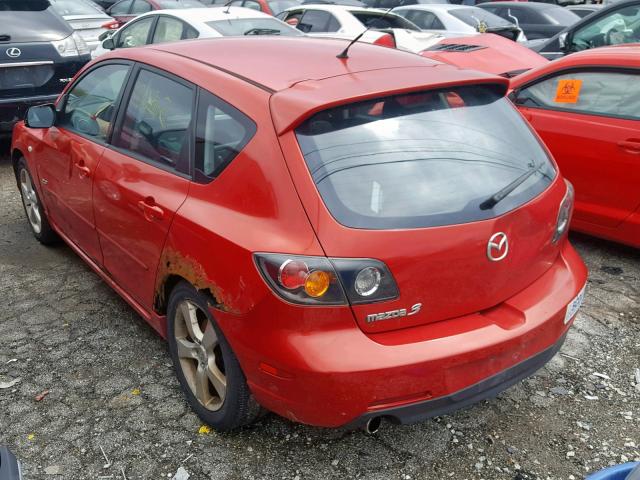 JM1BK143351240366 - 2005 MAZDA 3 HATCHBAC RED photo 3