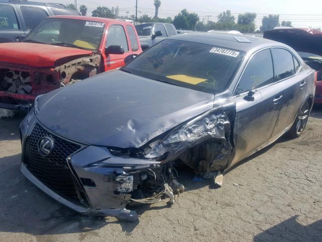 JTHBA1D21K5089668 - 2019 LEXUS IS 300 GRAY photo 2