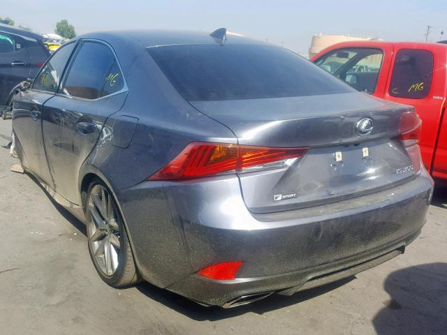 JTHBA1D21K5089668 - 2019 LEXUS IS 300 GRAY photo 3