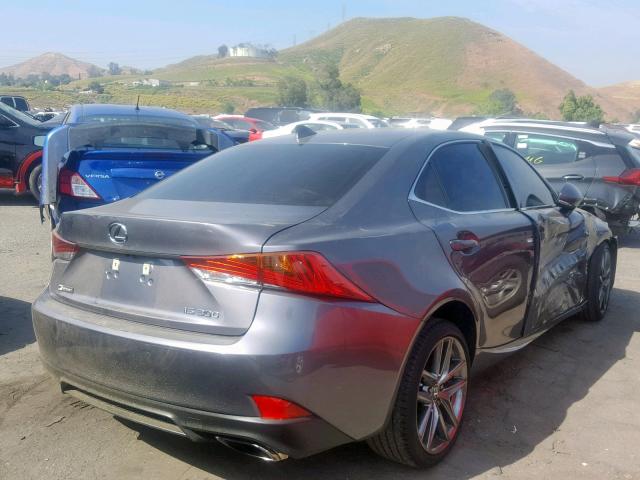 JTHBA1D21K5089668 - 2019 LEXUS IS 300 GRAY photo 4