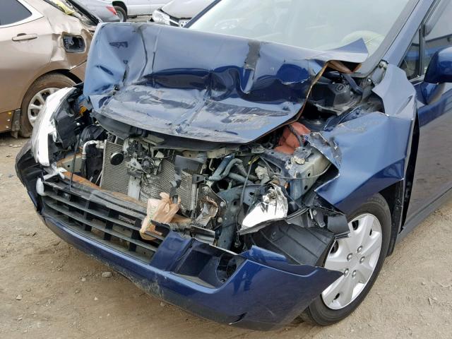 3N1BC13E78L358288 - 2008 NISSAN VERSA S BLUE photo 9