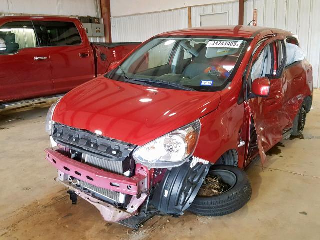 ML32A3HJXFH057940 - 2015 MITSUBISHI MIRAGE DE RED photo 2