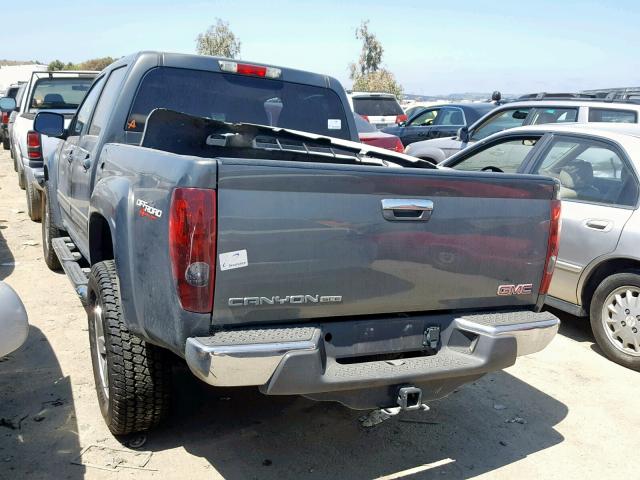 1GTH6MFE3B8124943 - 2011 GMC CANYON SLE GRAY photo 3