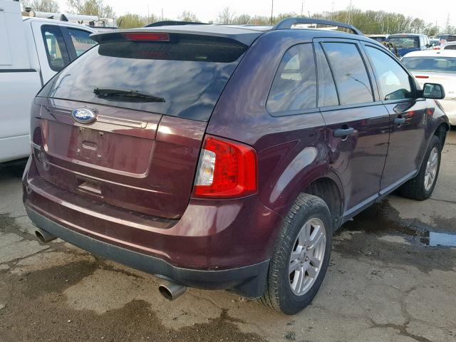 2FMDK3GC6BBB05376 - 2011 FORD EDGE SE BLACK photo 4