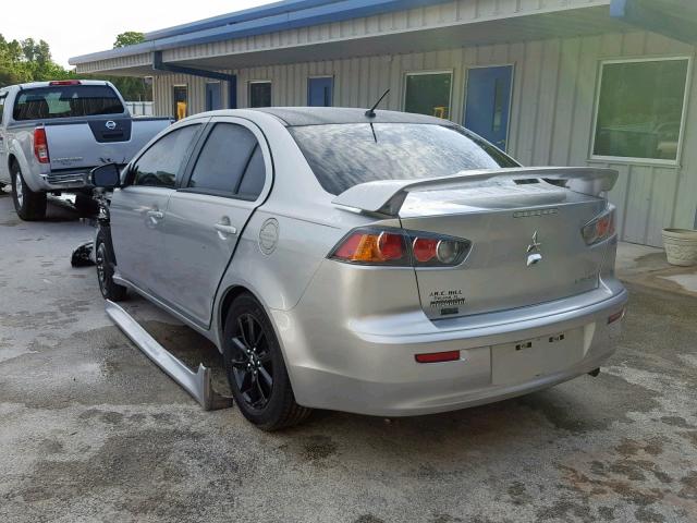 JA32U2FU8HU014413 - 2017 MITSUBISHI LANCER ES SILVER photo 3