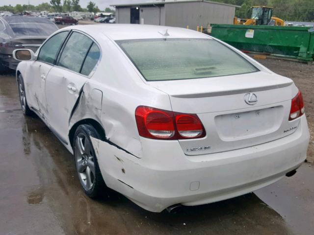 JTHBE96S790046637 - 2009 LEXUS GS 350 WHITE photo 3