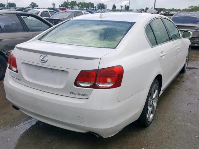 JTHBE96S790046637 - 2009 LEXUS GS 350 WHITE photo 4