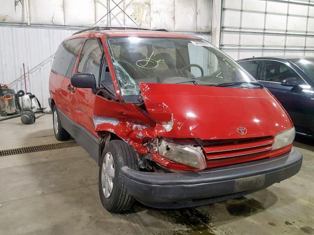 JT3AC12R7M0068044 - 1991 TOYOTA PREVIA LE RED photo 1