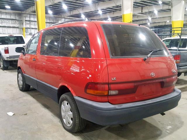 JT3AC12R7M0068044 - 1991 TOYOTA PREVIA LE RED photo 3