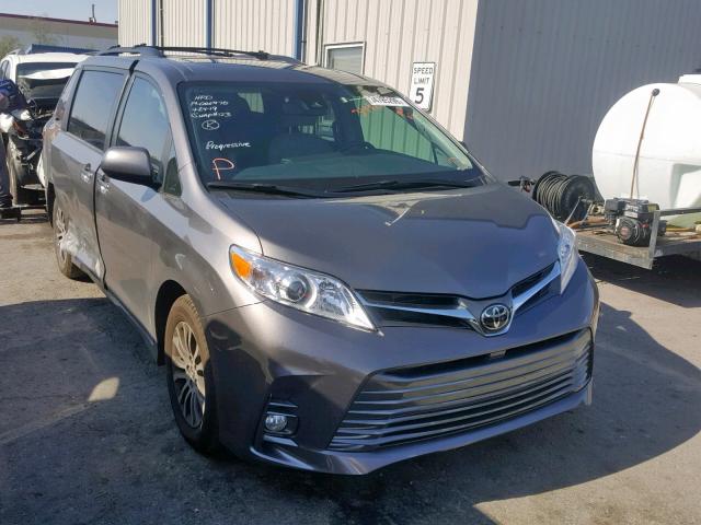 5TDYZ3DC6KS968294 - 2019 TOYOTA SIENNA LIM GRAY photo 1