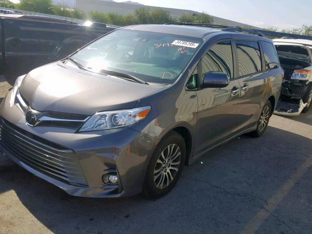 5TDYZ3DC6KS968294 - 2019 TOYOTA SIENNA LIM GRAY photo 2