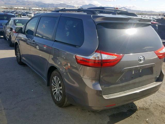 5TDYZ3DC6KS968294 - 2019 TOYOTA SIENNA LIM GRAY photo 3