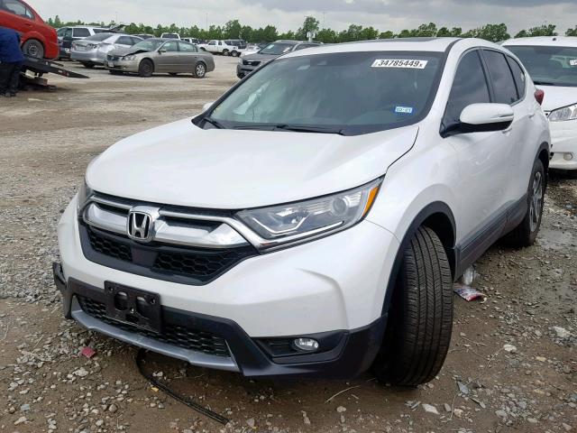 7FARW1H83KE006132 - 2019 HONDA CR-V EXL WHITE photo 2