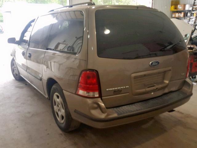 2FMZA51624BA79577 - 2004 FORD FREESTAR S GOLD photo 3