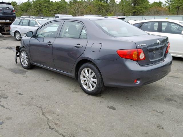 JTDBL40E699078892 - 2009 TOYOTA COROLLA BA GRAY photo 3