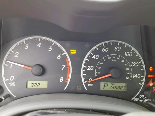 JTDBL40E699078892 - 2009 TOYOTA COROLLA BA GRAY photo 8