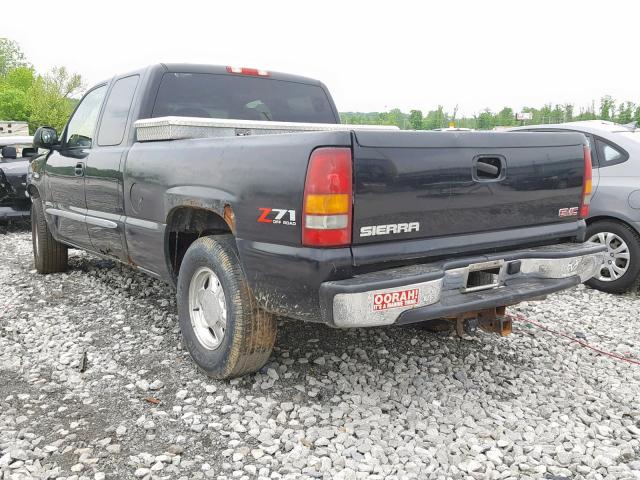 2GTEK19T431267590 - 2003 GMC NEW SIERRA BLACK photo 3