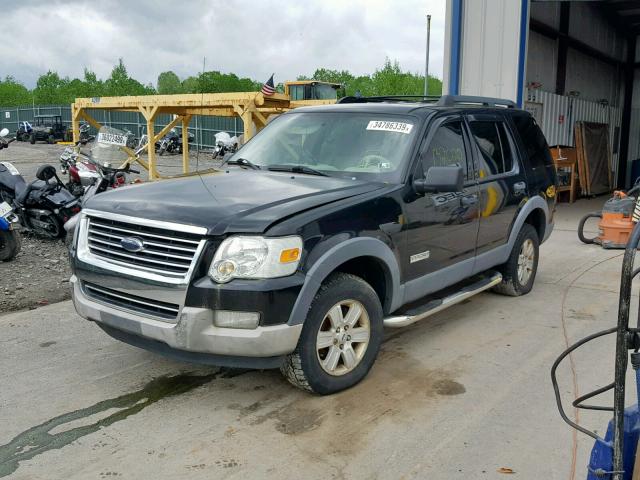 1FMEU73E76UB50128 - 2006 FORD EXPLORER X BLACK photo 2