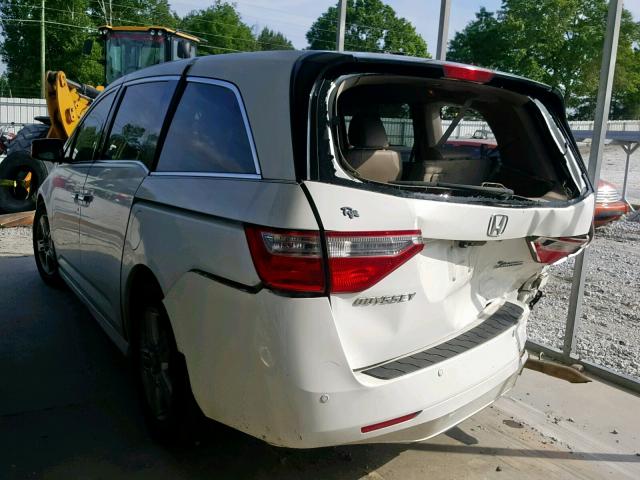 5FNRL5H99BB043741 - 2011 HONDA ODYSSEY TO WHITE photo 3