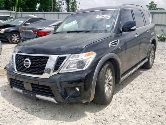 JN8AY2ND4H9003080 - 2017 NISSAN ARMADA SV BLACK photo 2