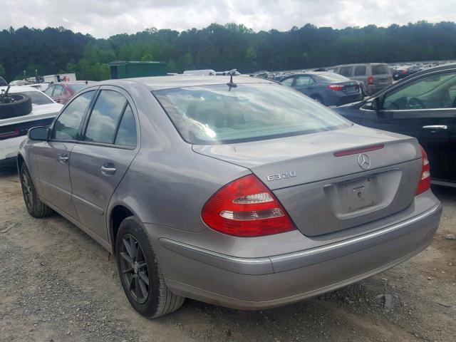 WDBUF65J23A185802 - 2003 MERCEDES-BENZ E 320 GRAY photo 3