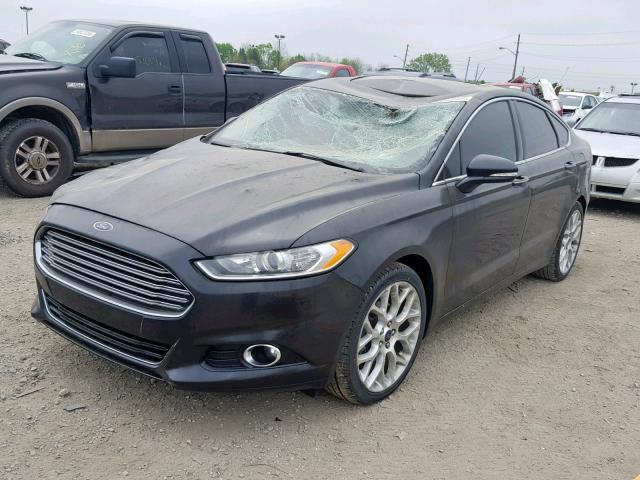 3FA6P0D90ER290378 - 2014 FORD FUSION TIT BLACK photo 2