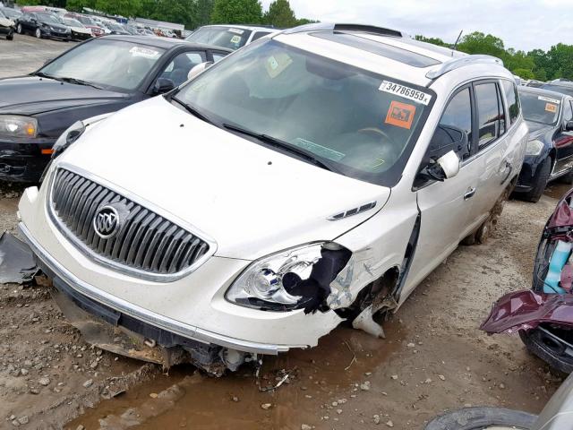 5GAKRDED7CJ307828 - 2012 BUICK ENCLAVE WHITE photo 2